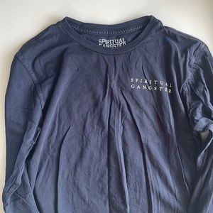 Spiritual Gangster black long sleeve shirt, Dream Big, size 14 big boys.